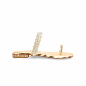 Girls Golden Fancy Slipper KD5546 Folding Slippers