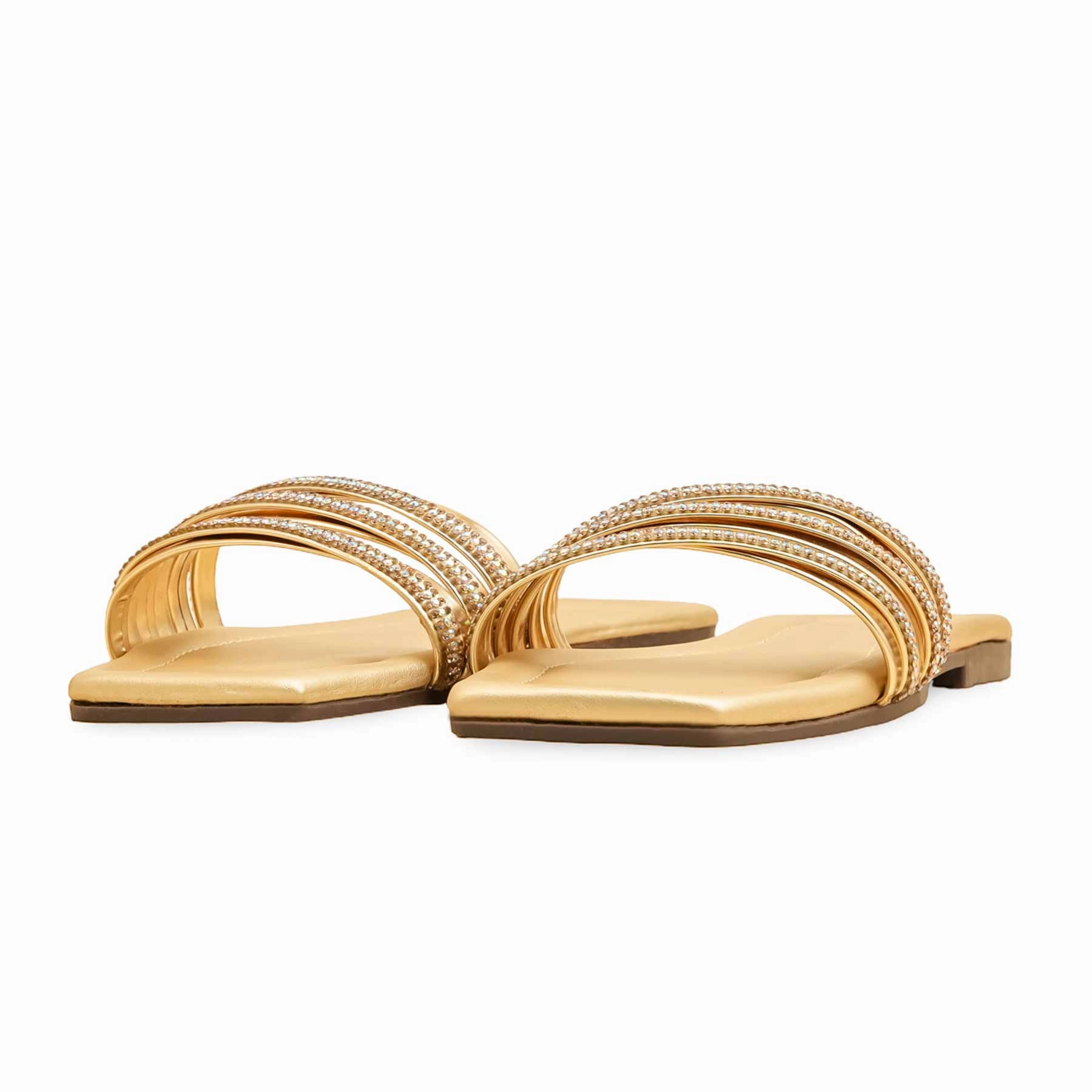 Golden Casual Slipper For Women CL2109 Casual Chic Shoes