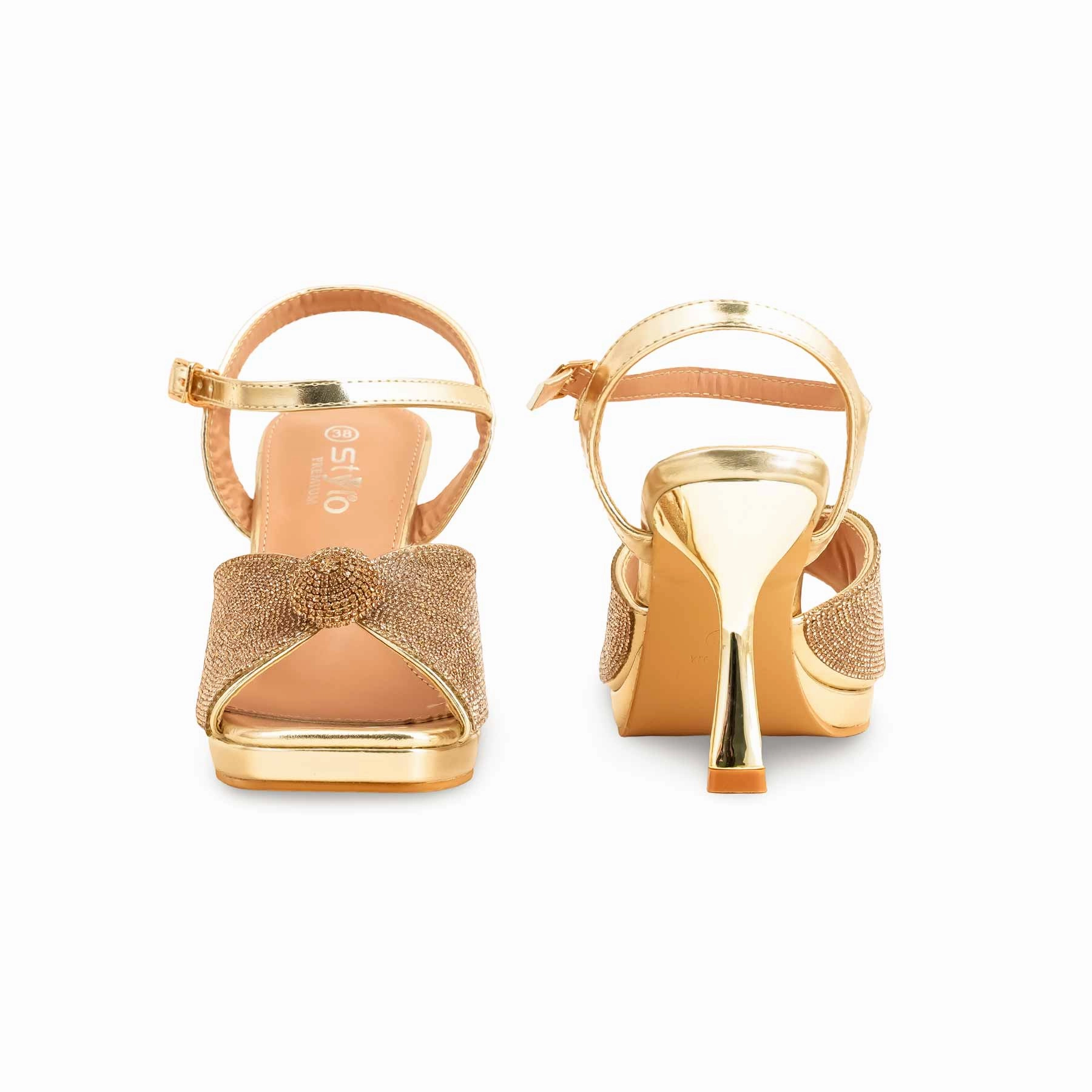 Golden Fancy Bridal Sandal FN6105 Island Sandals