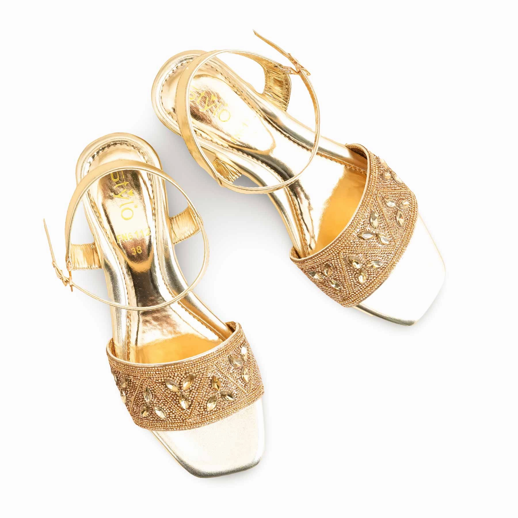 Golden Fancy Sandal For Women FN6112 Sandals Travel Agent Login