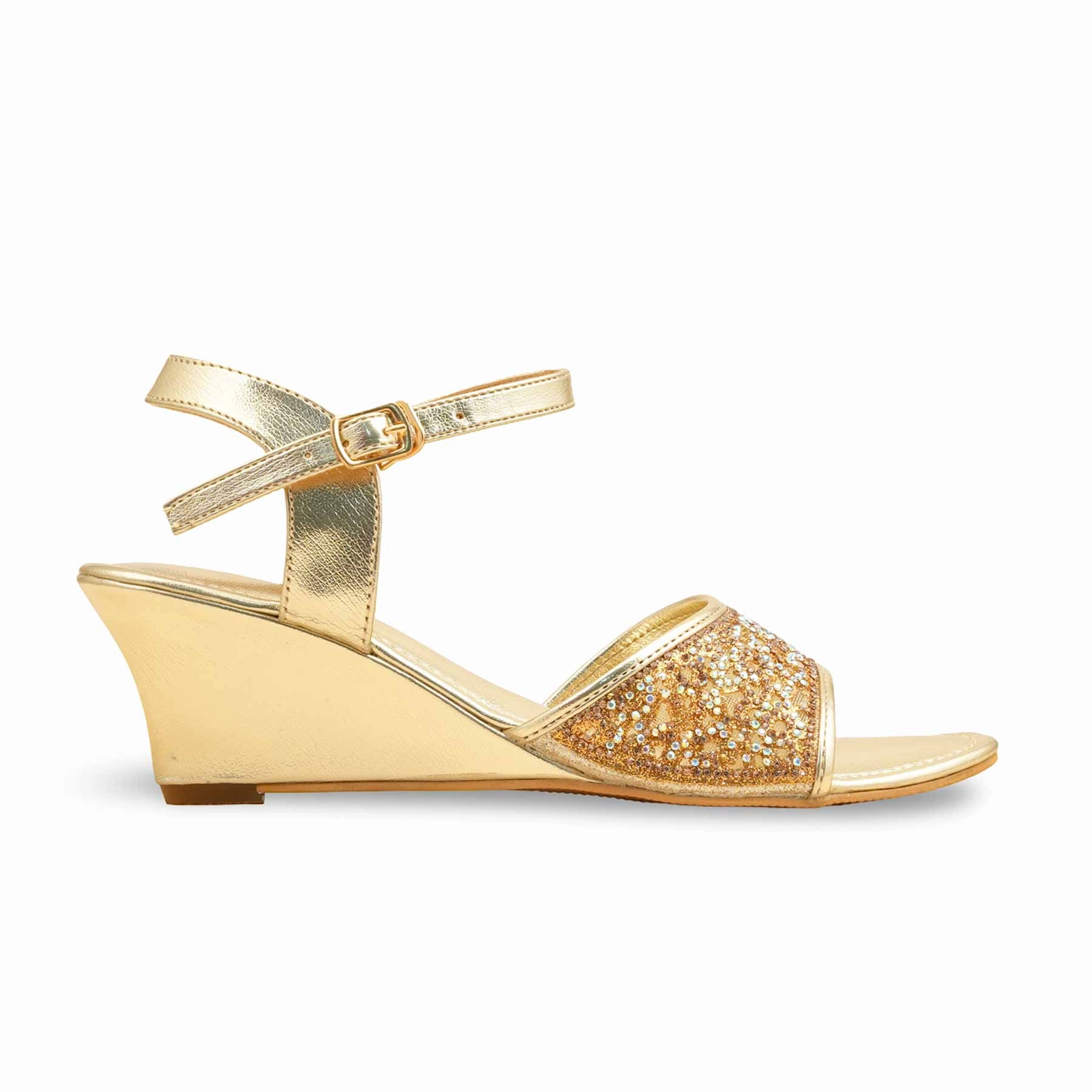 Jelly Fisherman Sandals Golden Fancy Sandal For Women FN6201