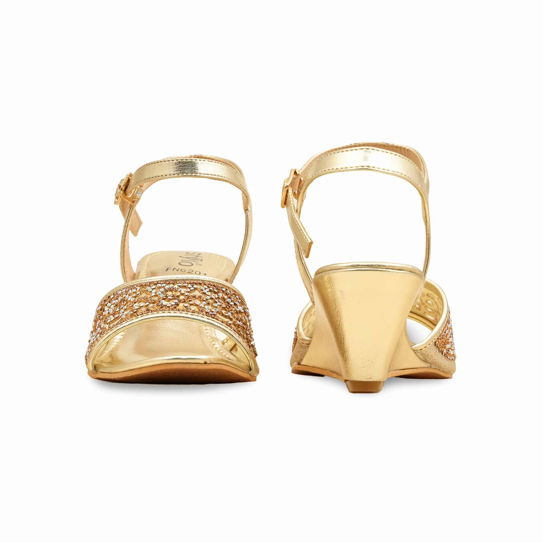 Golden Fancy Sandal For Women FN6201 Sandals Tanjun