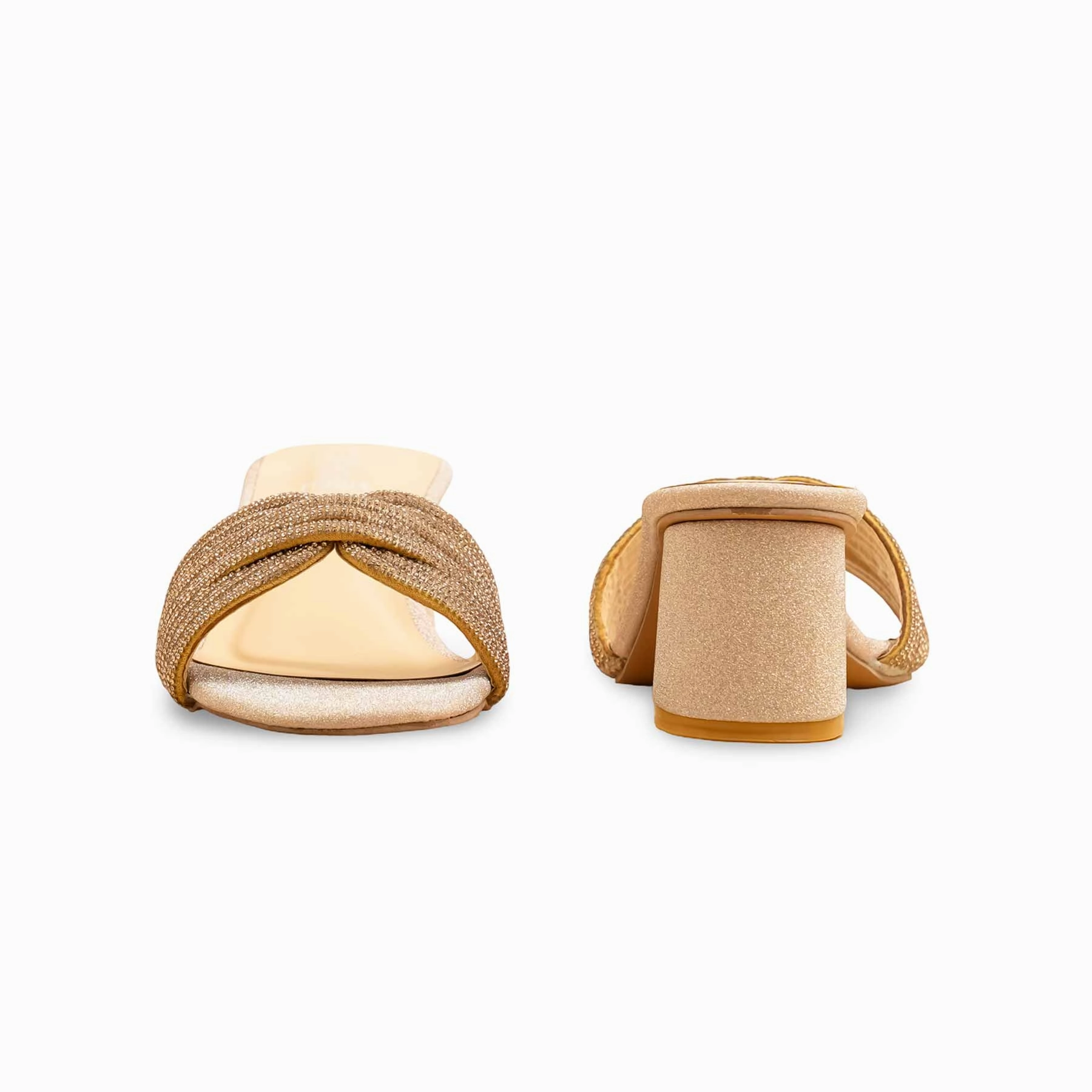 Golden Fancy Slipper FN8014 Fluffy Slides