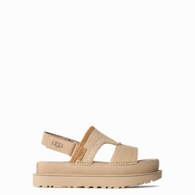 Flat Pointed Toe Slingback Shoes Goldenstar Regenerate Sand (Women)