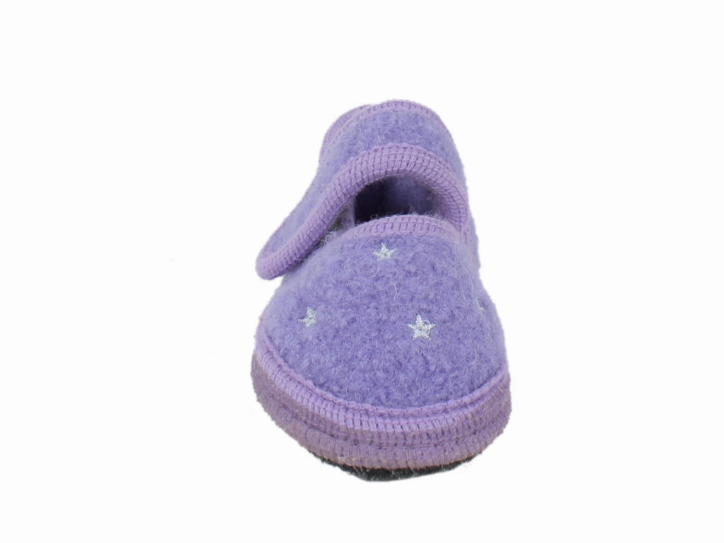 Folkee Sheepskin Slippers Haflinger Children's slippers Starlight Orchid