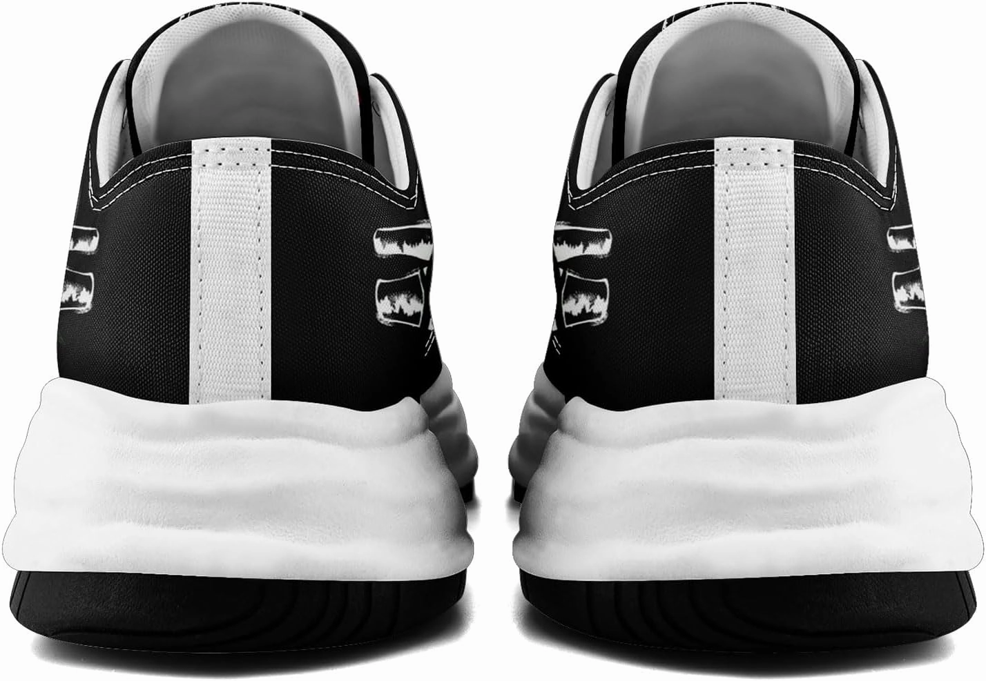 Gothic Skelton Hand Rose Fashion Sneakers for Women | Streetwear Trendy Comfort Walking Shoes