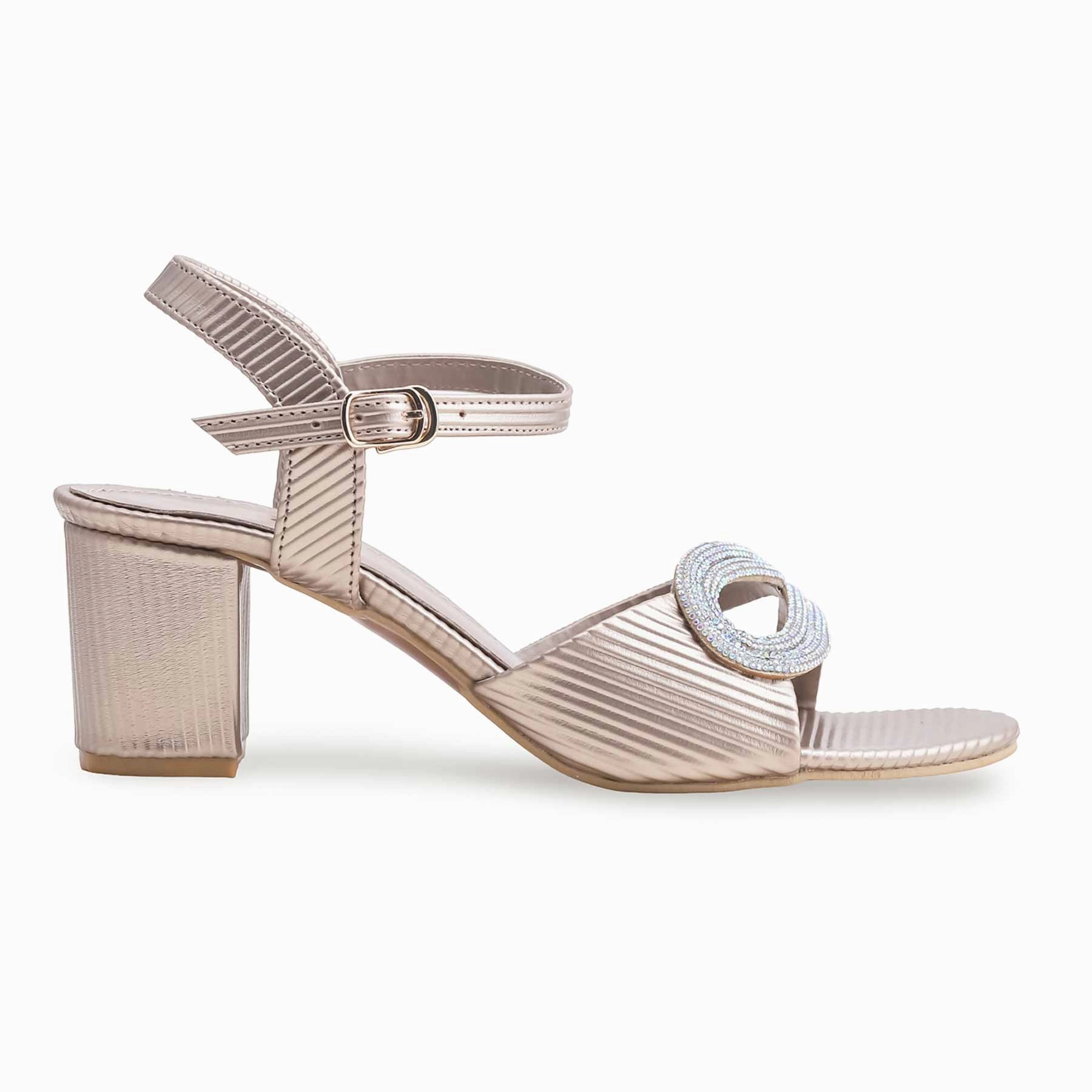 Western Boots Golden Fancy Sandal for Women FN6095