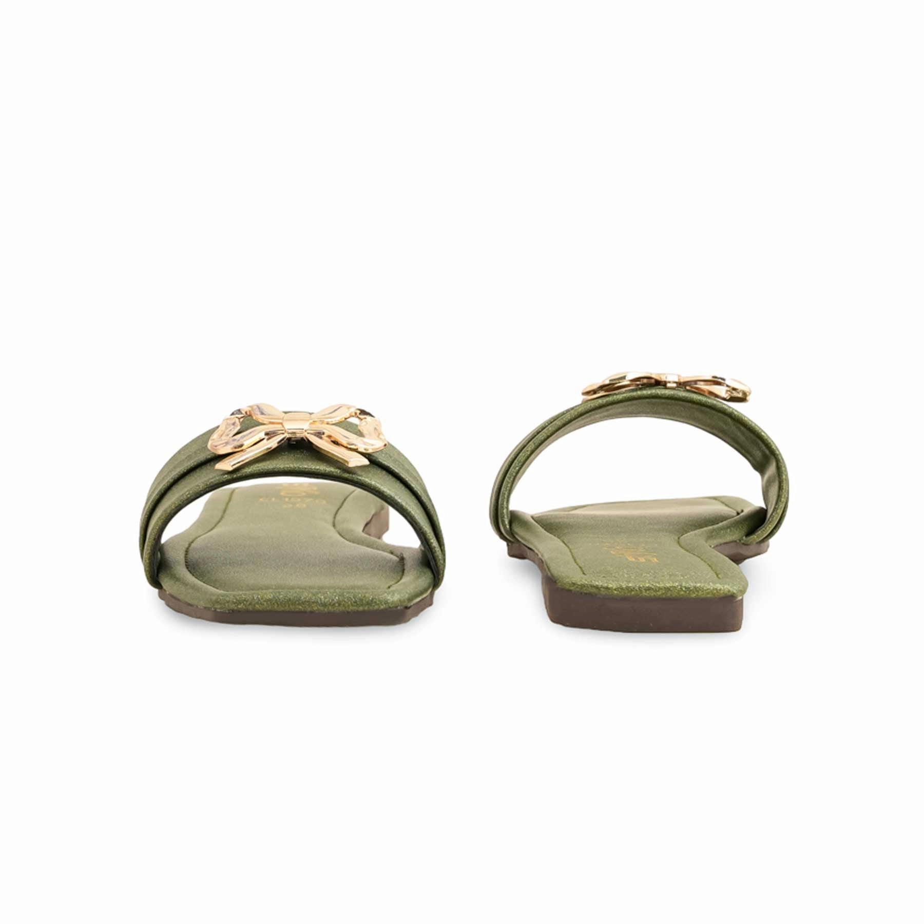 Green Casual Women Slipper CL1970 Johnston And Murphy Casual Shoes