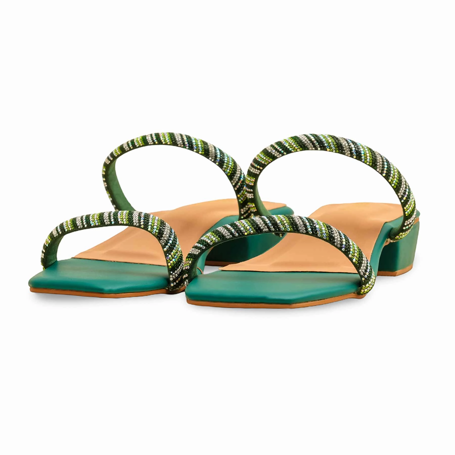 Heatable Slippers Green Fancy Slipper LFN713