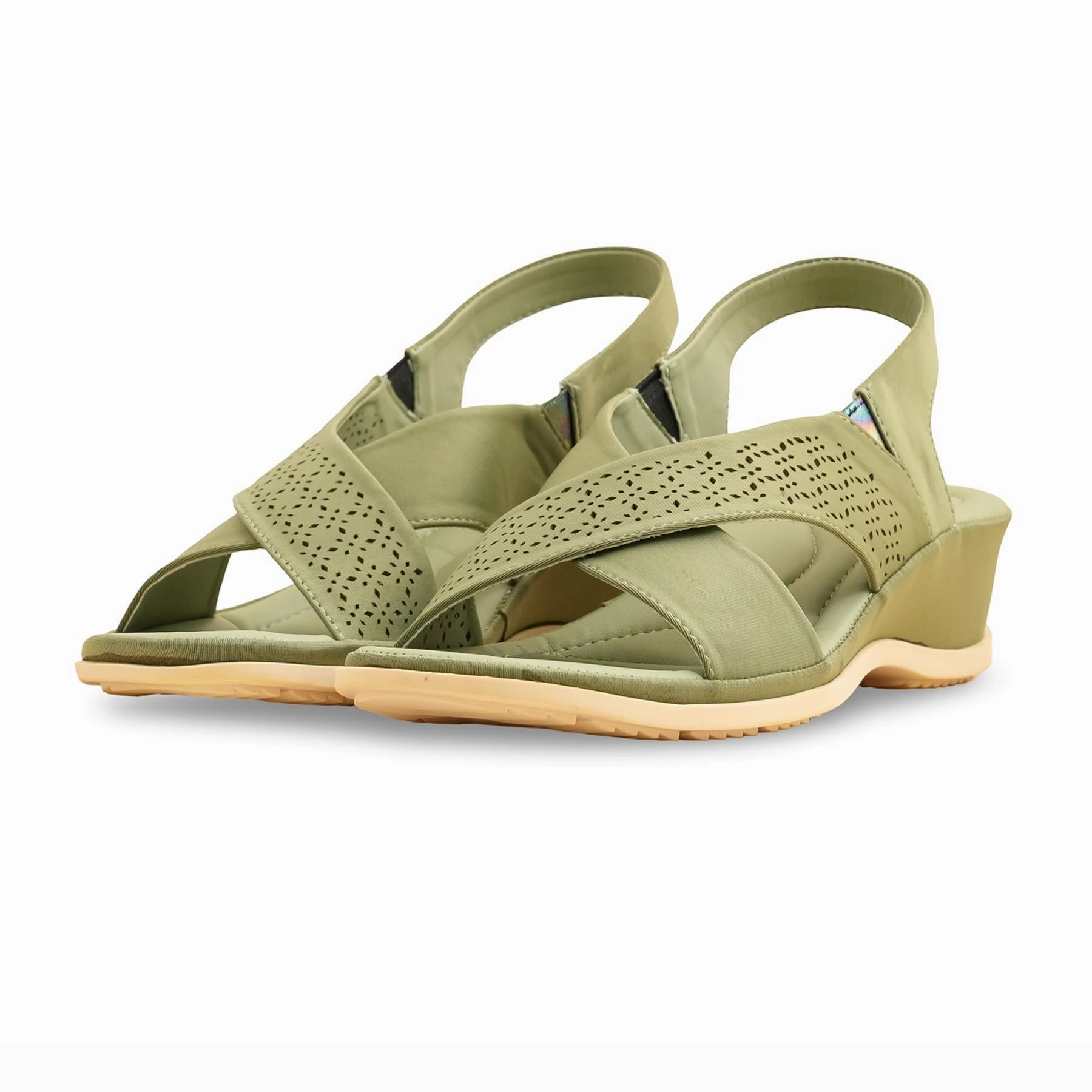 Green Formal Sandal For Women PU0424 Sandals Tommy Hilfiger
