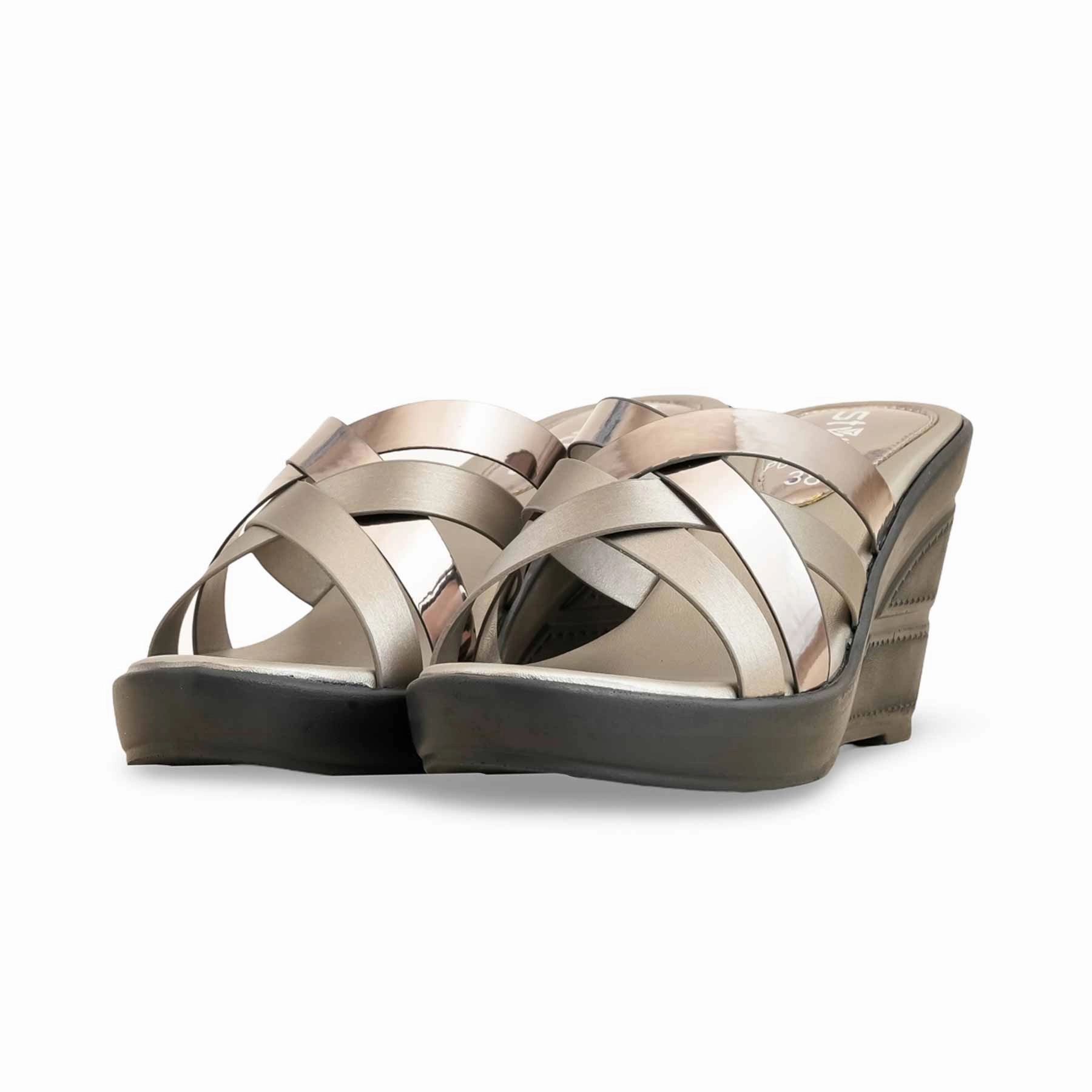 Grey Formal Slipper For Women PU0491 Microwave Slippers