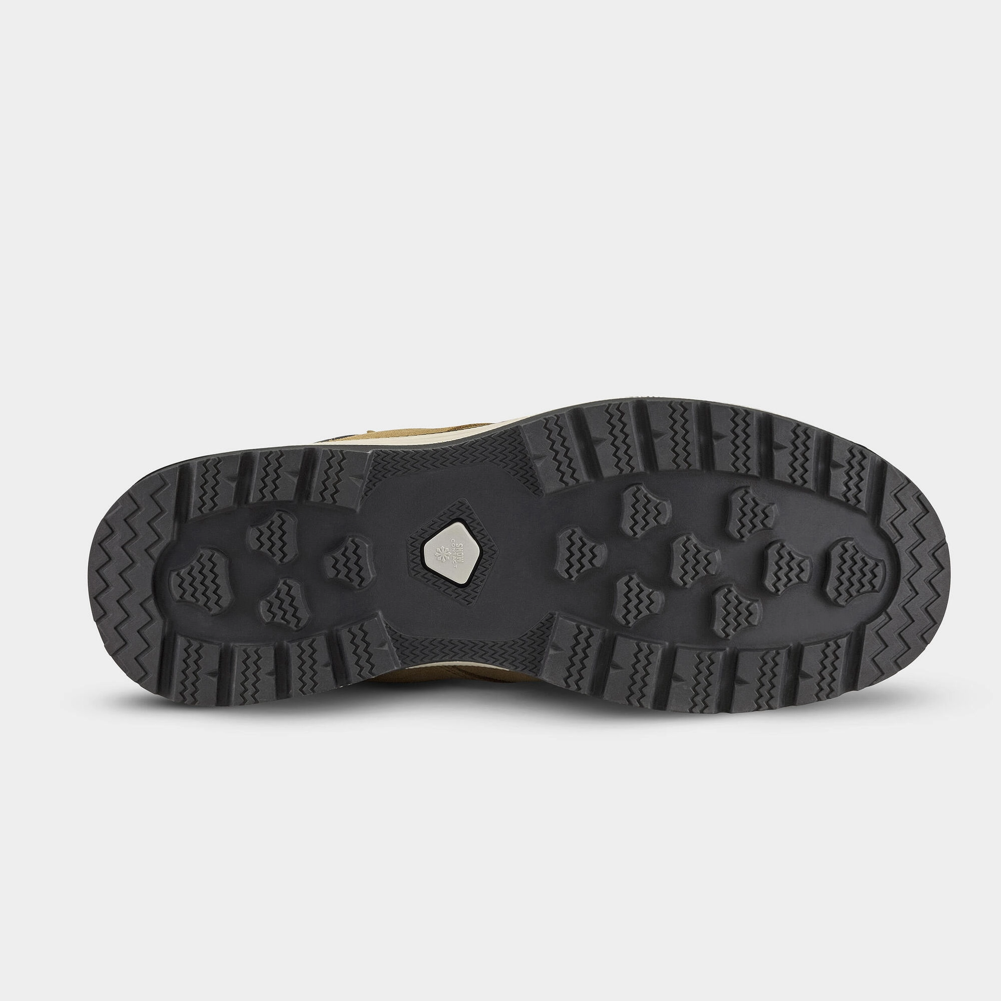 Quechua Men's NH500 Warm Waterproof High Leather Hiking Boots Picking Hiking Boots