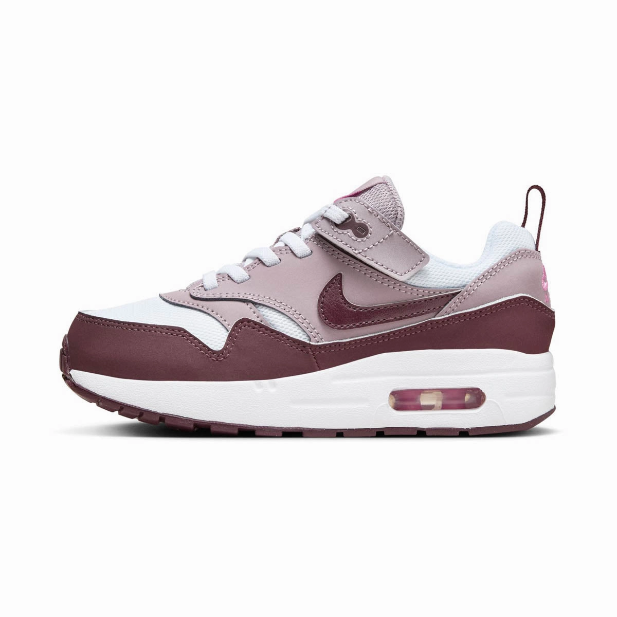 Difference Between Running Shoes And Walking Shoes Nike Air Max 1 EasyOn 'Light Violet Burgundy Crush' Little Kids' Shoes