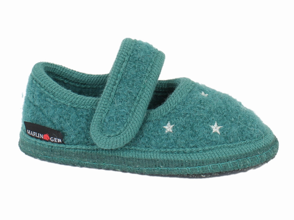 Pointe Slippers Haflinger Children's slippers Starlight Green