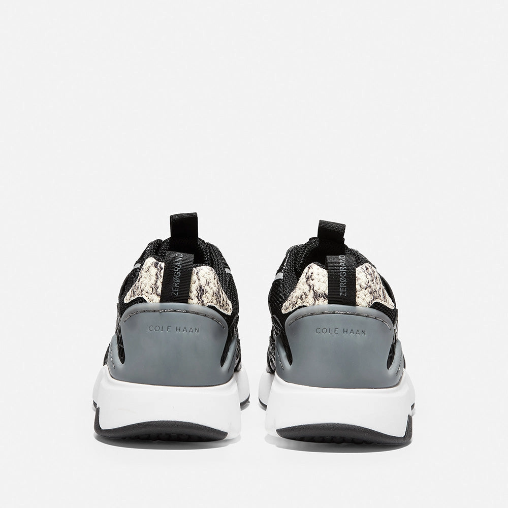 Best Everyday Casual Shoes Cole Haan ZERGRAND City Trainer Black/Croc Print/Optic White