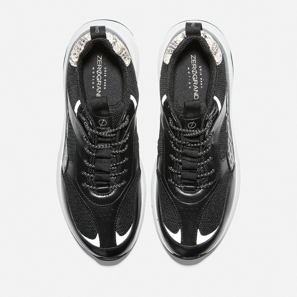Open Toe Shoes Business Casual Cole Haan ZERGRAND City Trainer Black/Croc Print/Optic White