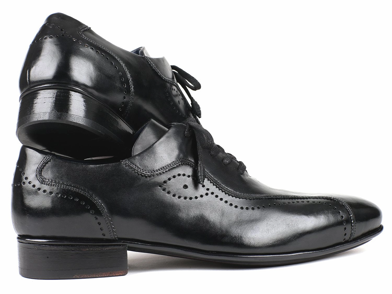Online Casual Shoes Paul Parkman Men's Handmade Lace-Up Casual Shoes in Black