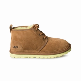 UGG Neumel Chestnut / Sunny Lime Boots - Women's Expensive Cowboy Boots