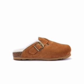 MENS BERLIN CHESTNUT Felt Clog Slippers