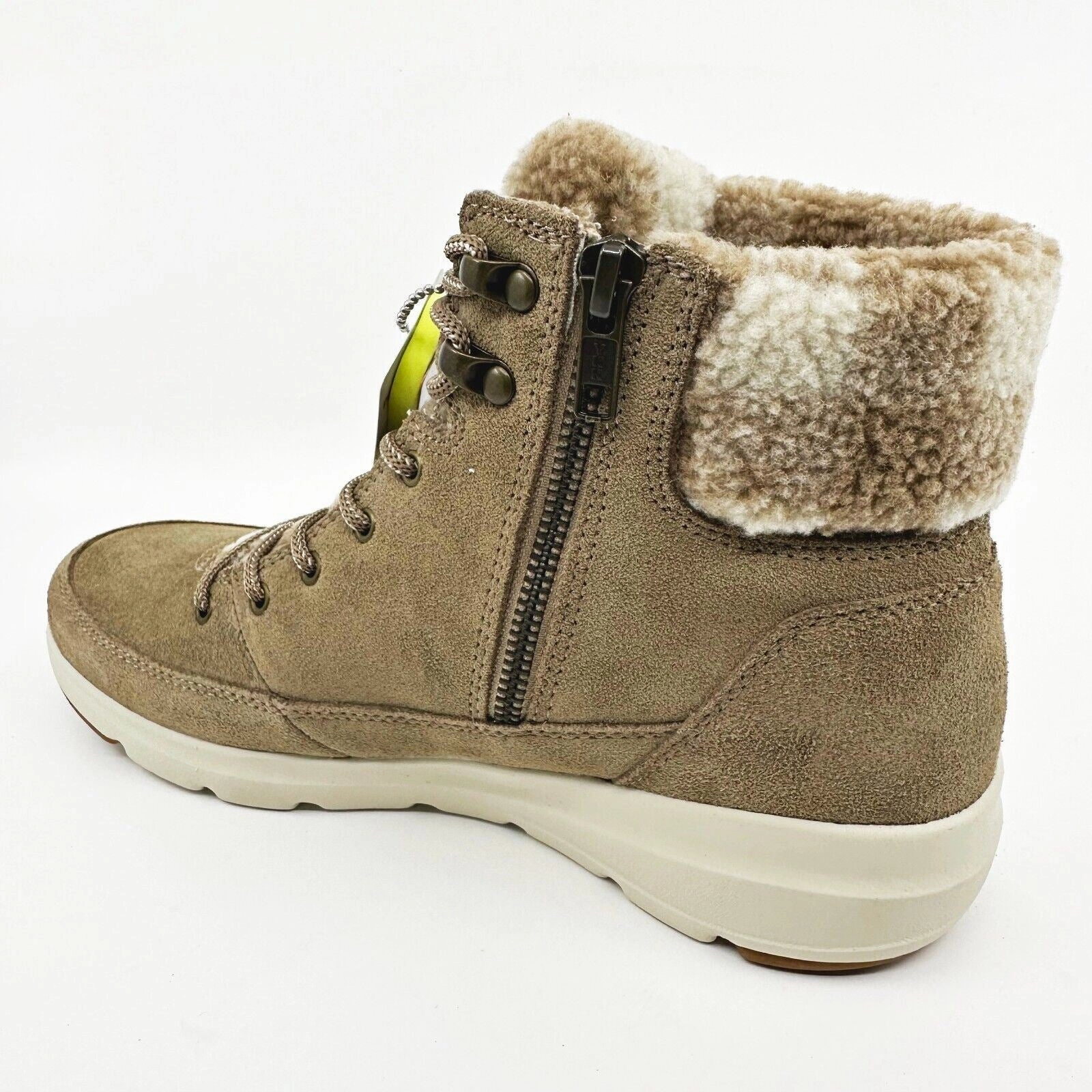 Skechers Go Walk Boots Glacial Ultra Timber Tan Womens Leather Shoes Rockstar Boots