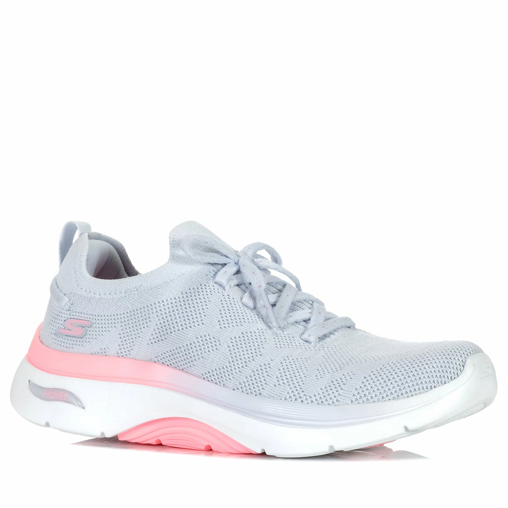 Skechers GOwalk Arch Fit 2.0 - Bel 125320 Grey/Pink For Women With High Arches Best Walking