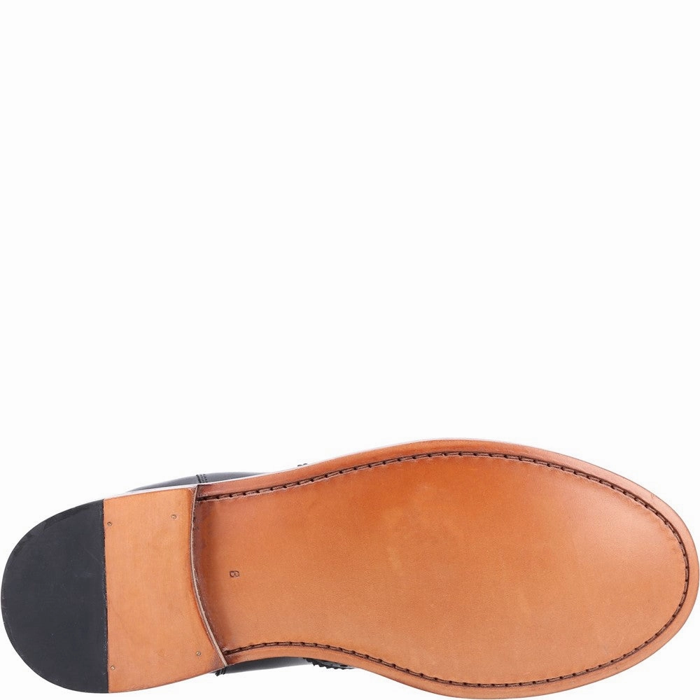 Siddington Leather Goodyear Welt Boots Black Mexican Long Toe Boots