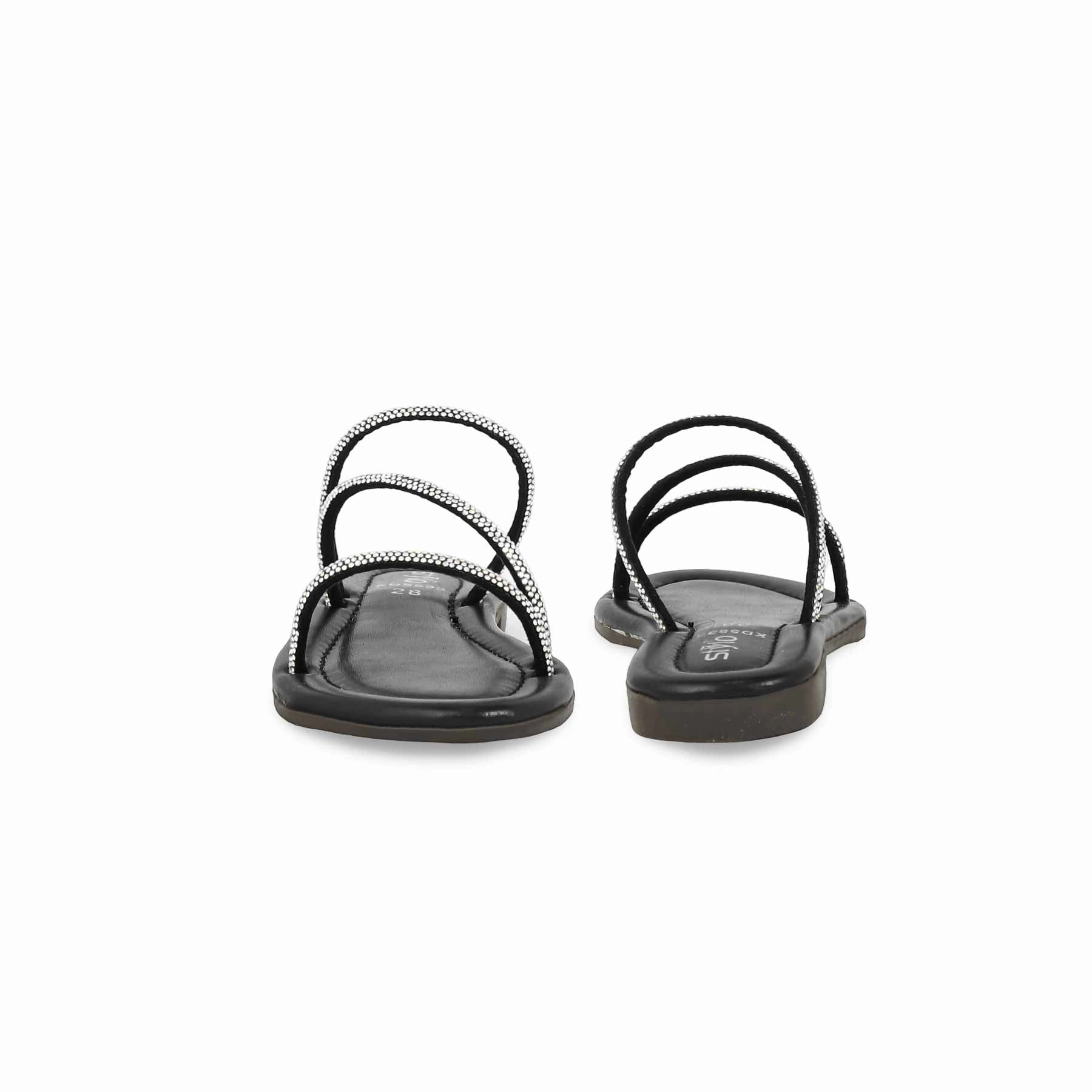 Couple Slippers Girls Black Casual Slipper KD5533