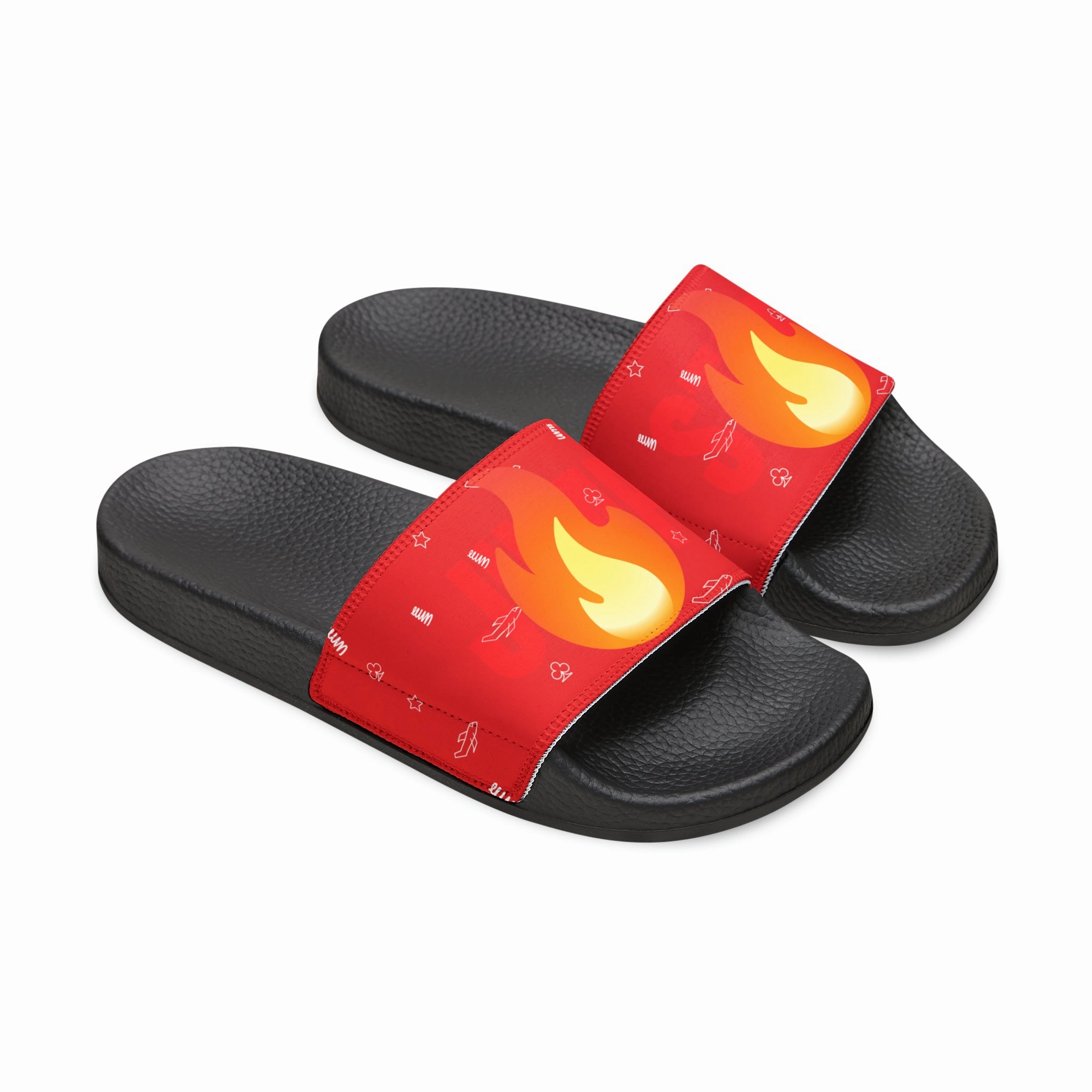 JSJSFC Polly Glide Sandals (Men's Sizing) Iron Flamez Edition Foot Sandals