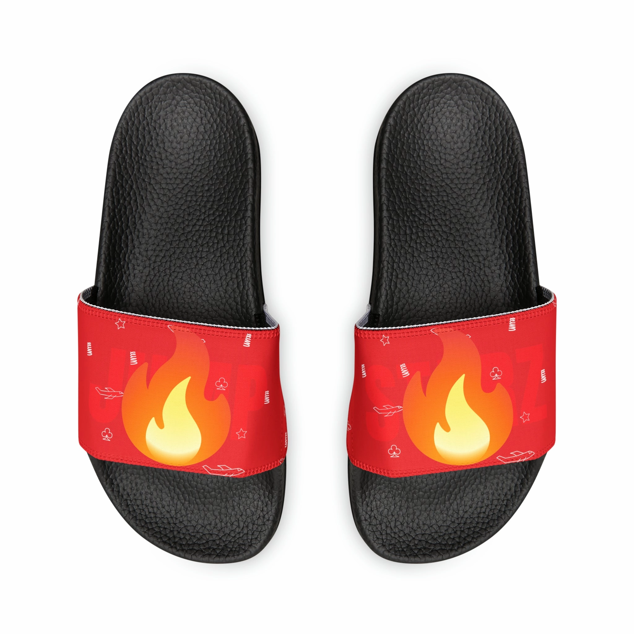 JSJSFC Polly Glide Sandals (Men's Sizing) Iron Flamez Edition Sandals Regency La Toc Photos