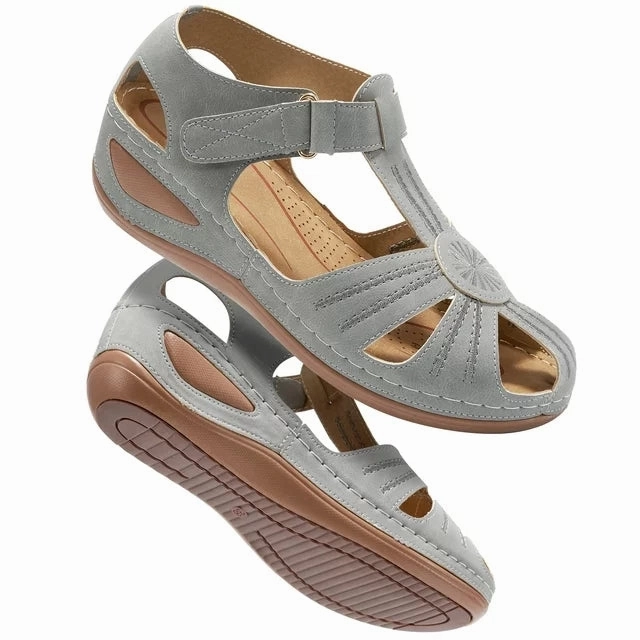 HARENC Women Summer Wedge Sandals Bohemia Causal Sandals Comfortable Outdoor Shoes