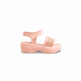 Girls Pink Casual Sandal KD5708 Satin Sandals
