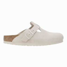 Expected Gomel Slip On Loafer Birkenstock Boston BS Suede Leather - Antique White 1027667