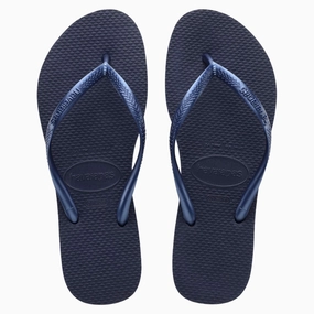 Navy Flip Flops Havaianas Woman Princesas Slim Flip Flop