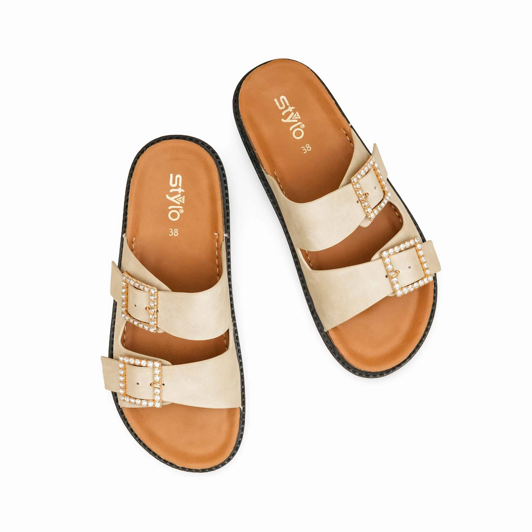 Golden Formal Slipper For Women PU0392 Jenni Kayne Shearling Slide