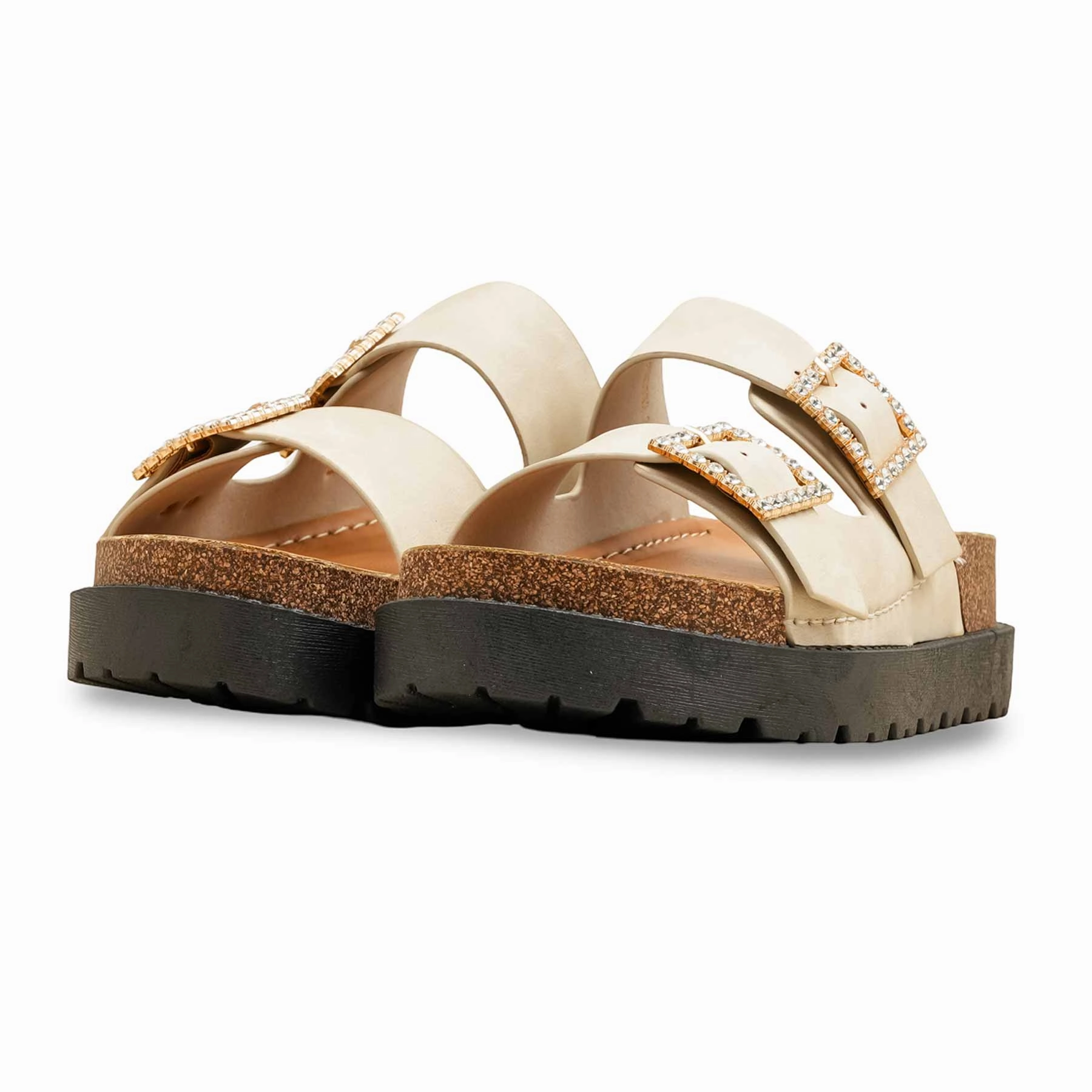 Golden Formal Slipper For Women PU0392 Slippers Hill