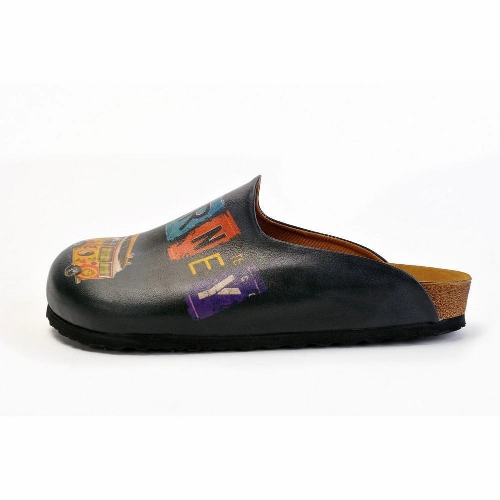 Colorful Journey Written and Colorful Flowers Caravan Patterned Clogs - CET103 High Heels Size 9