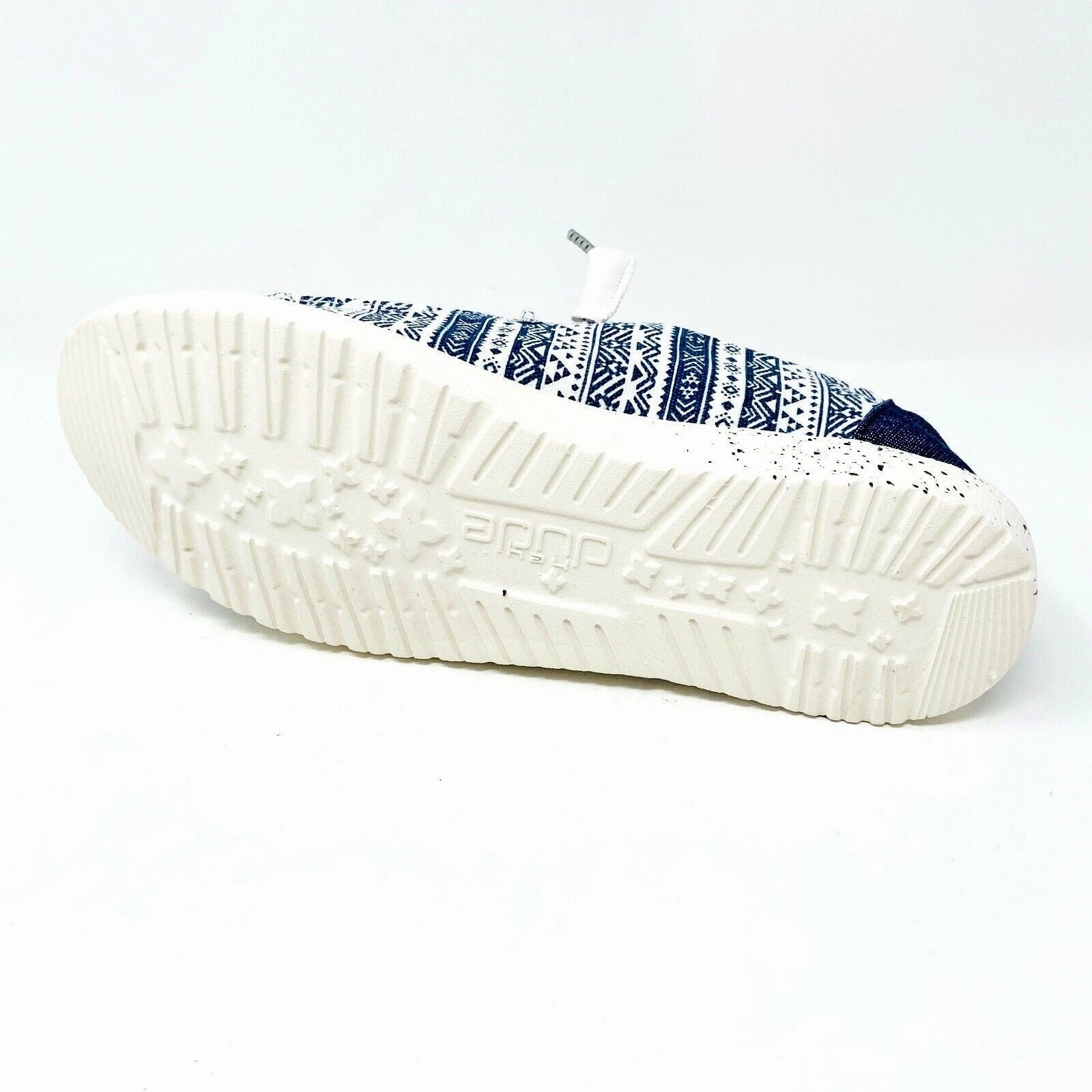Walking In Tennis Hey Dude Womens Wendy Blue Aztec Size 5 Slip On Walking Comfort Shoes