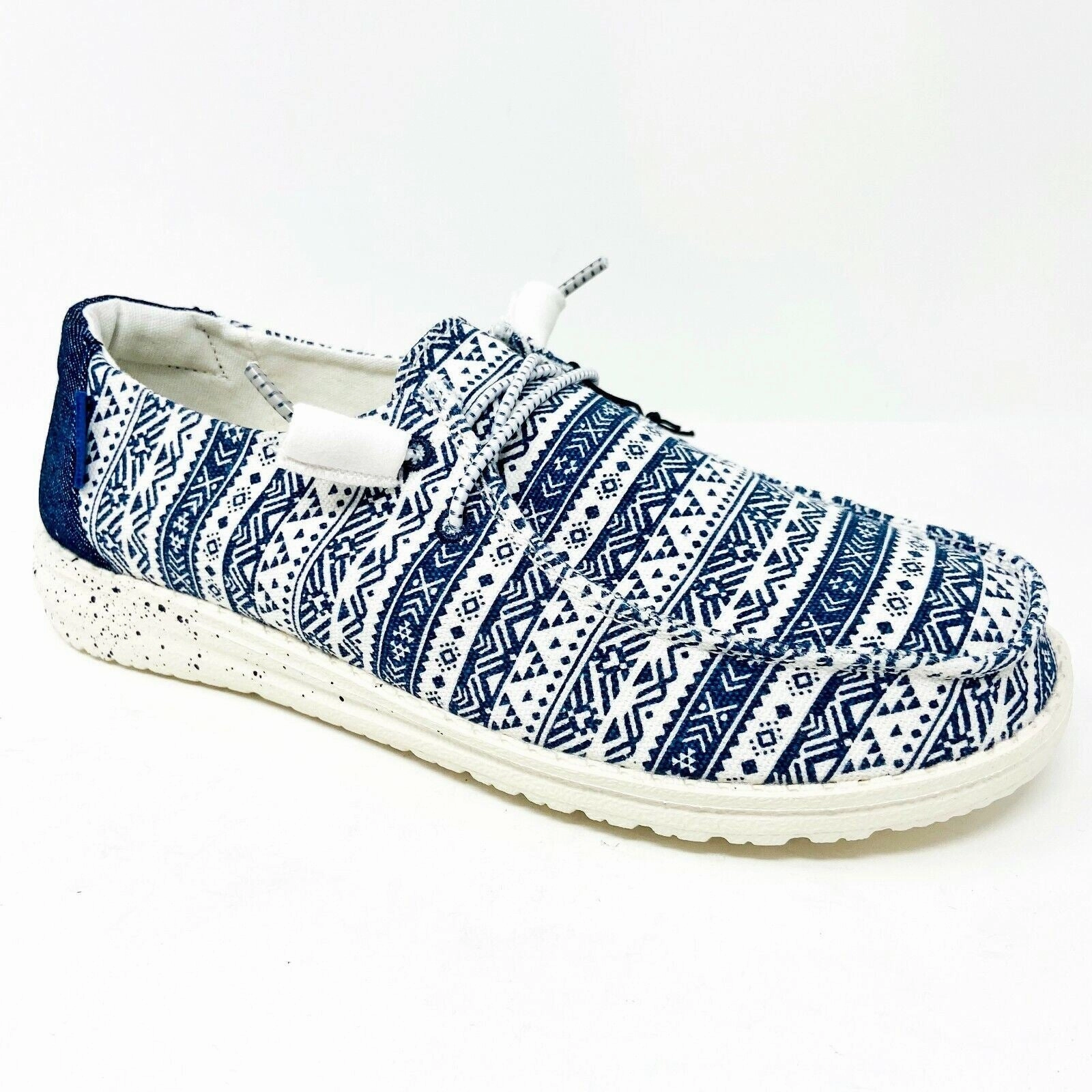 Hey Dude Womens Wendy Blue Aztec Size 5 Slip On Walking Comfort Shoes Best Shoes To Wear Walking On Concrete