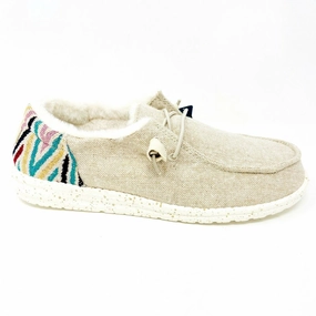 Beat Walking Hey Dude Womens Wendy Funk Wool Beige Size 11 Slip On Walking Comfort Shoes