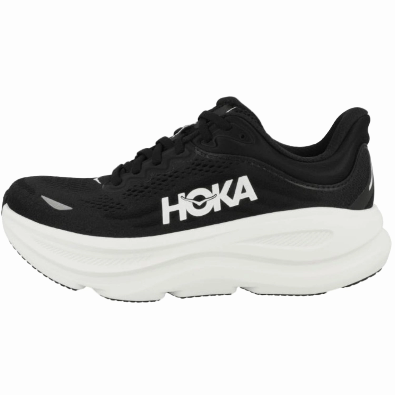 Leopard Shoes High Heels Hoka Bondi 9 cushioned Runing Shoe For Women Black/White