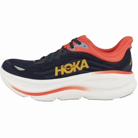 Chuck Taylor High Top Casual Shoes Hoka Bondi 9 Men Cushioned Runing Shoes, Varsity Navy/Nautical Blue