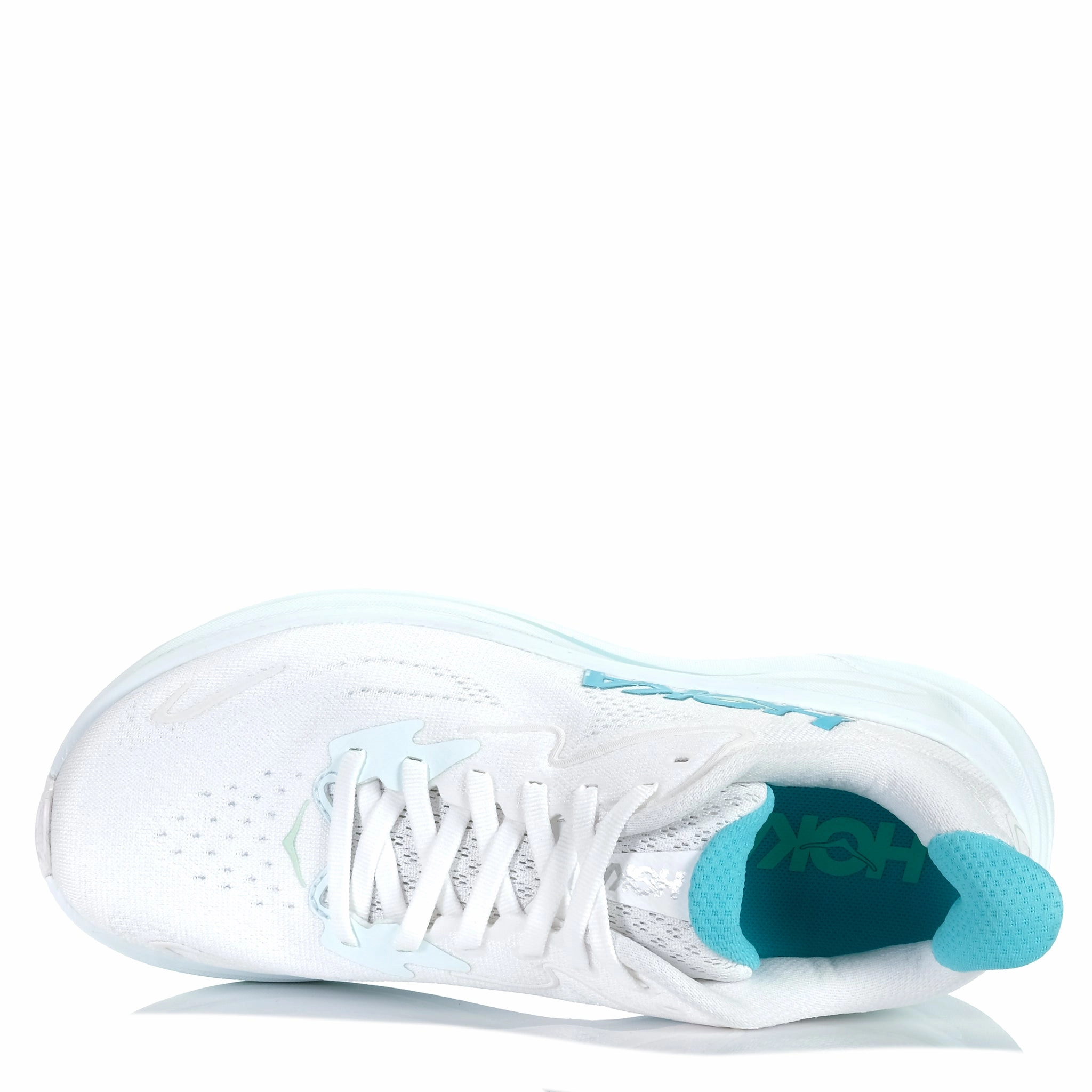 Cheap Walking Hoka Clifton 10 (B) White/Cielo Blue