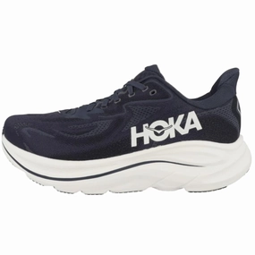Casual Stylish Walking Shoes Hoka Clifton 10 Men Cushioned Runing Shoes, NAVY/WHITE