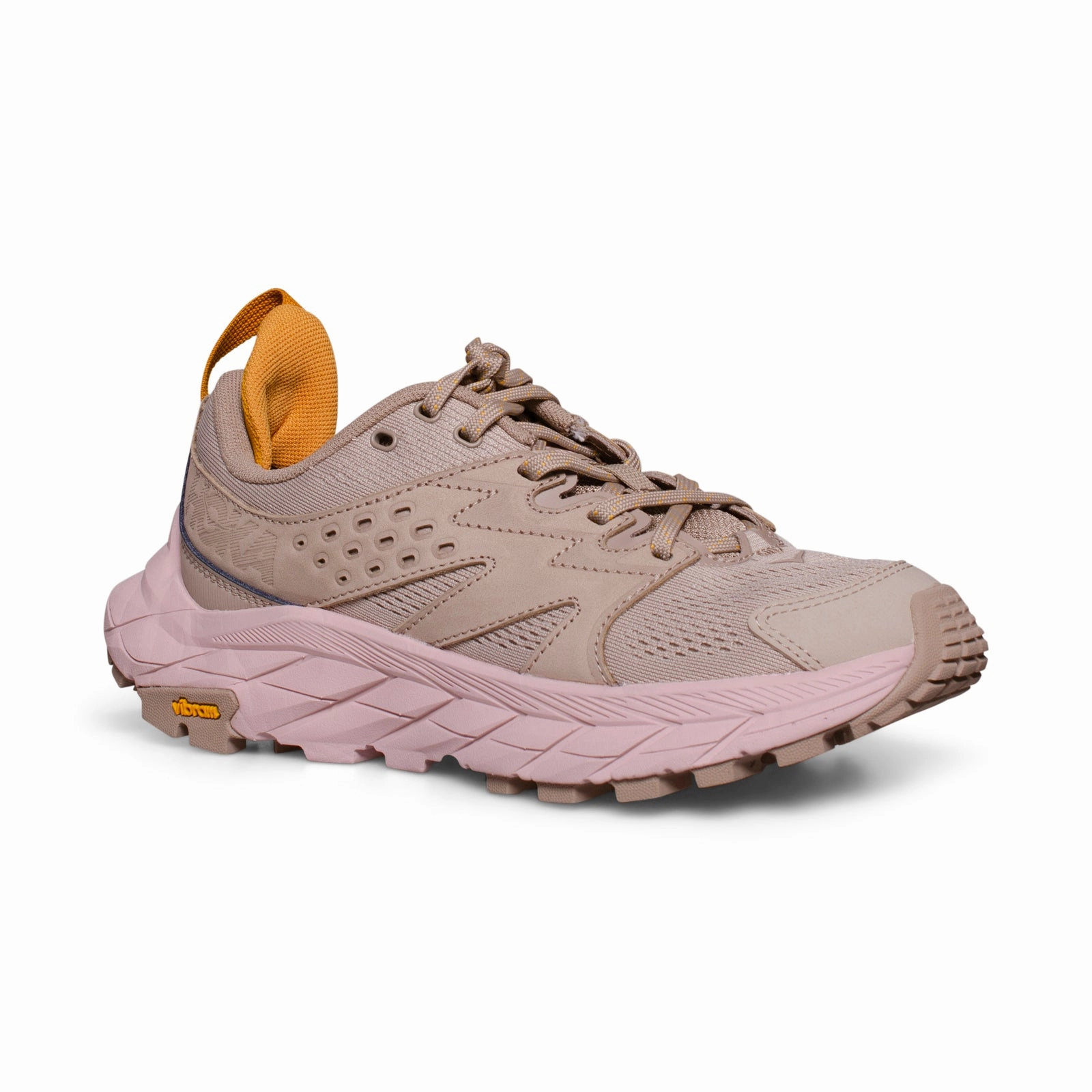 HOKA One One Anacapa Breeze Low Oxford Tan / Peach Whip Hiking Shoes - Women's Hiking Boots For Backpacking