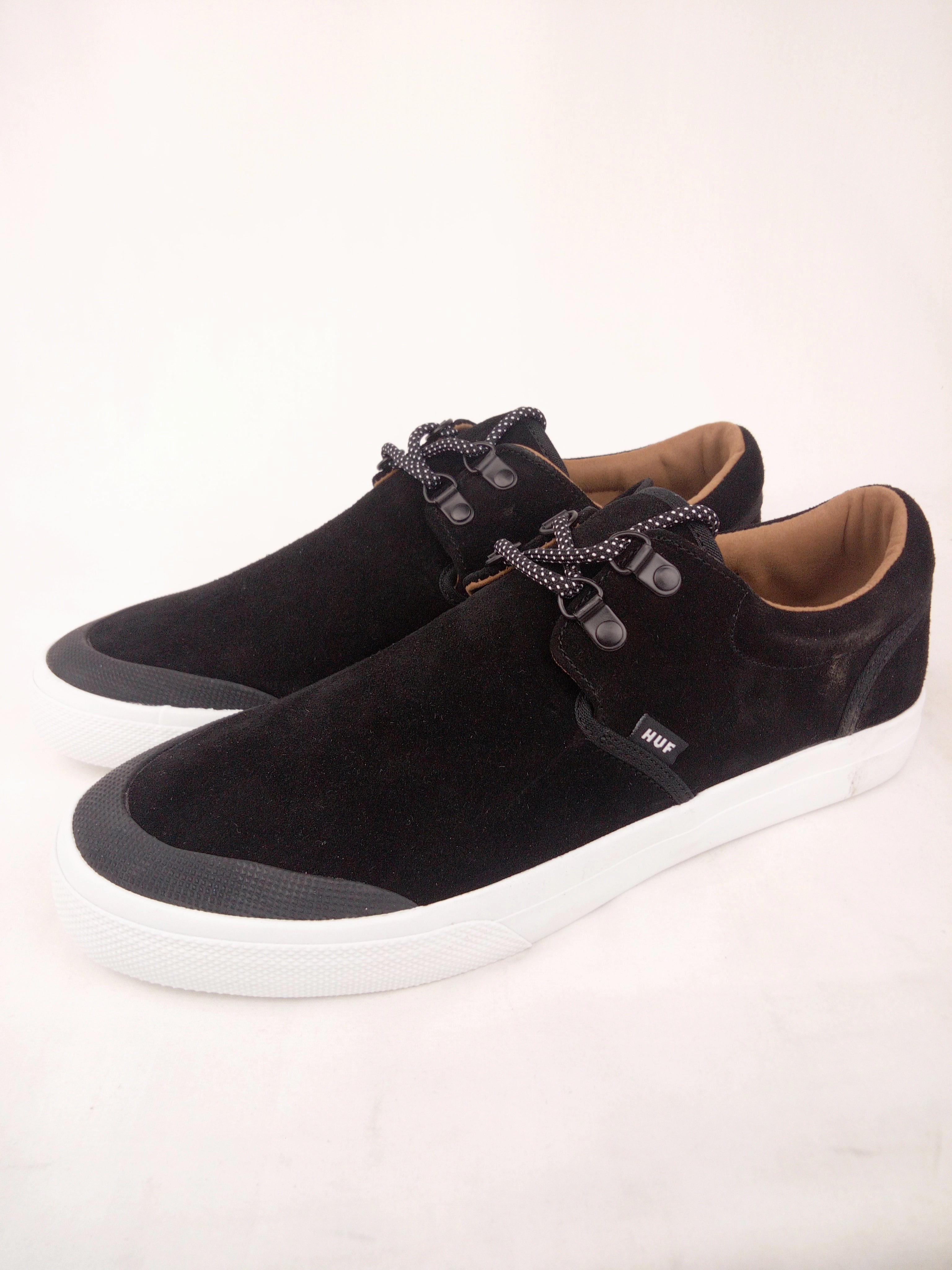 Huf Shoes Genuine Jet Black White Mens Size 10.0 Shoes Cowboy Boots Rhinestone