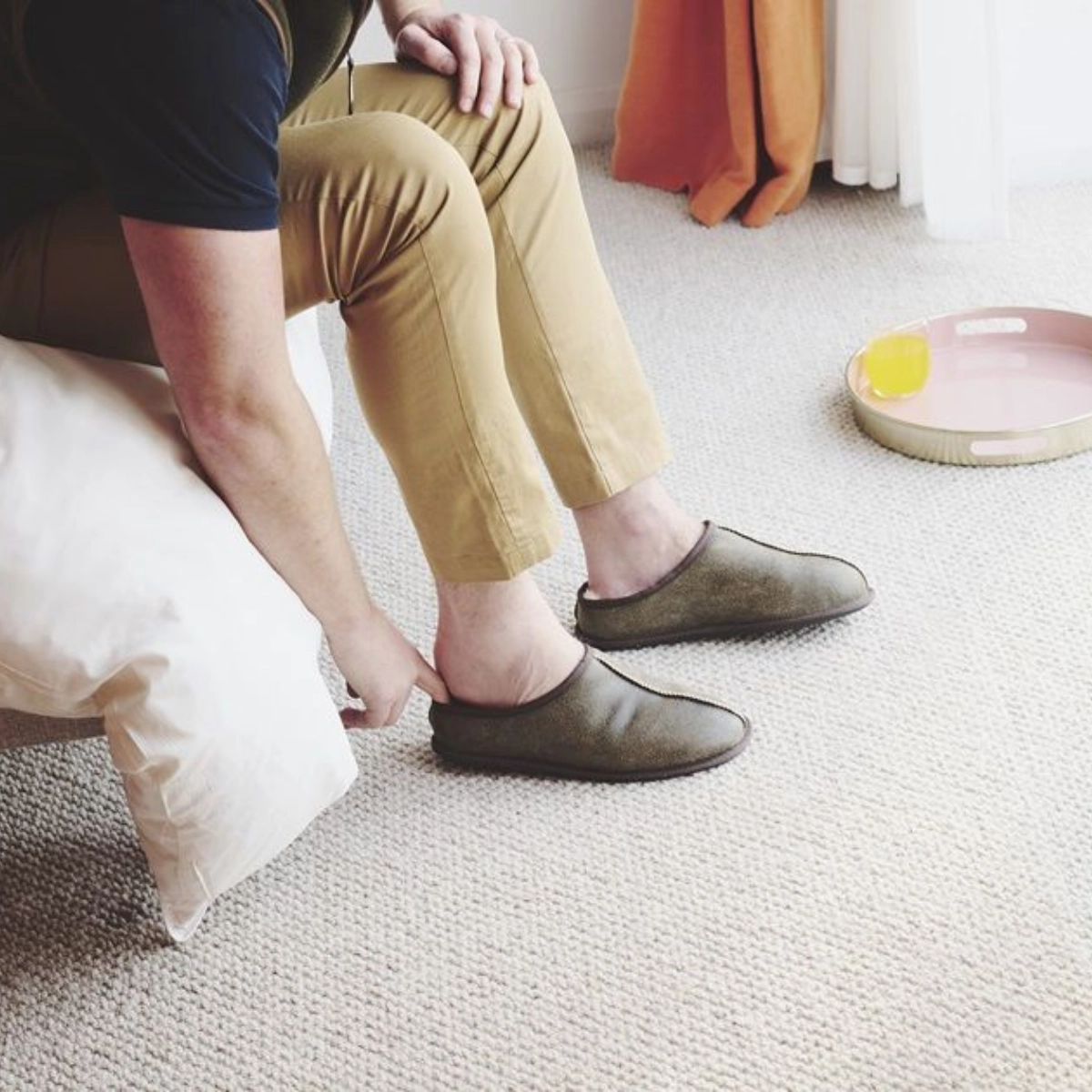 Men's Sheepskin Mule Slippers Best Camp Slippers