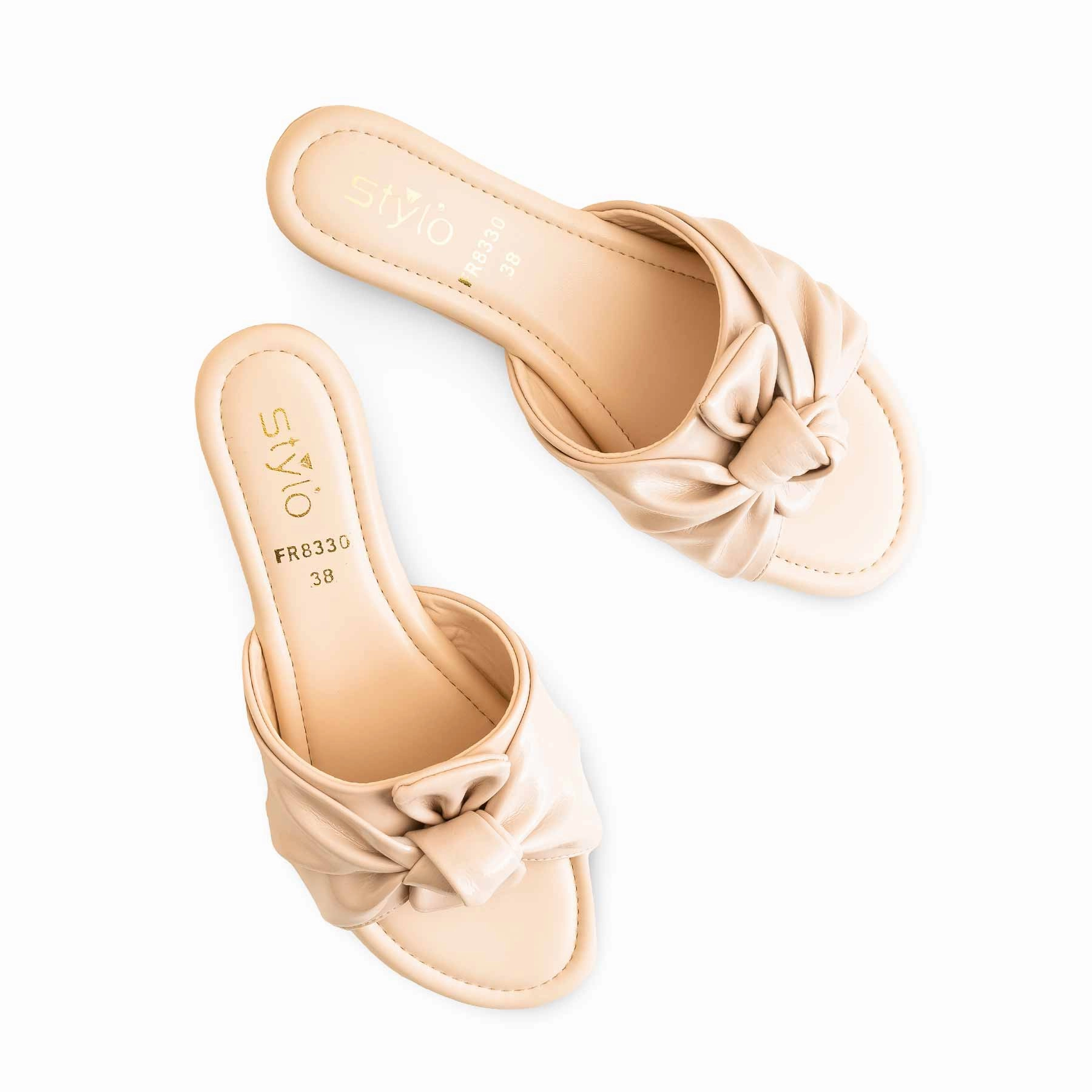 Cream Formal Women Slipper FR8330 Summer Indoor Slippers