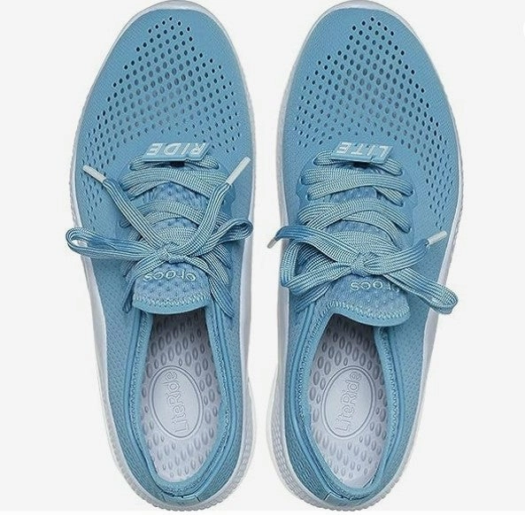 Atom Casual Shoes Crocs Men's LiteRide 360 Pacer Sneakers  Breathable Lightweight Comfort Shoes  Blue Steel/Microchip