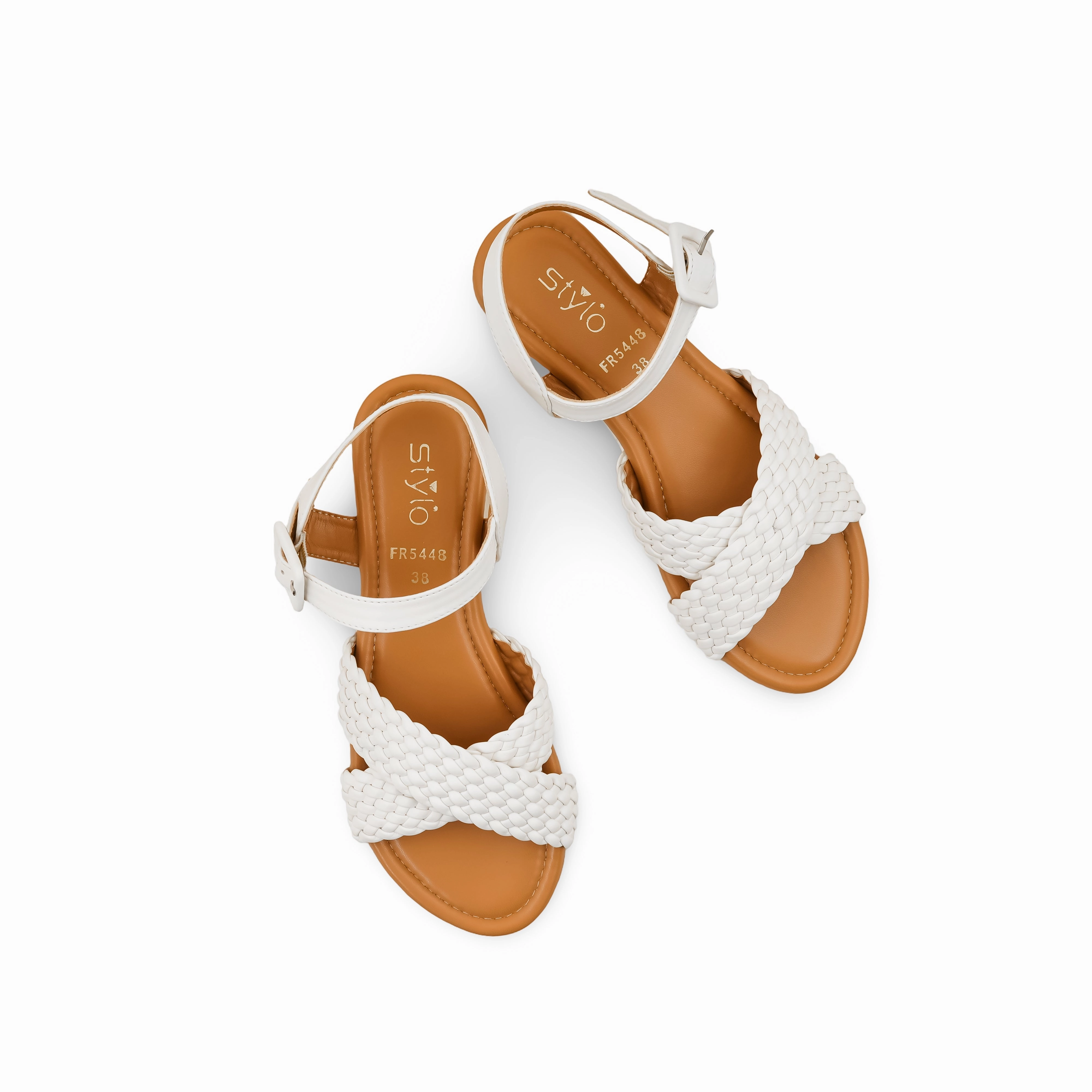 White Formal Women Sandal FR5448 Best Travel Sandals For Walking