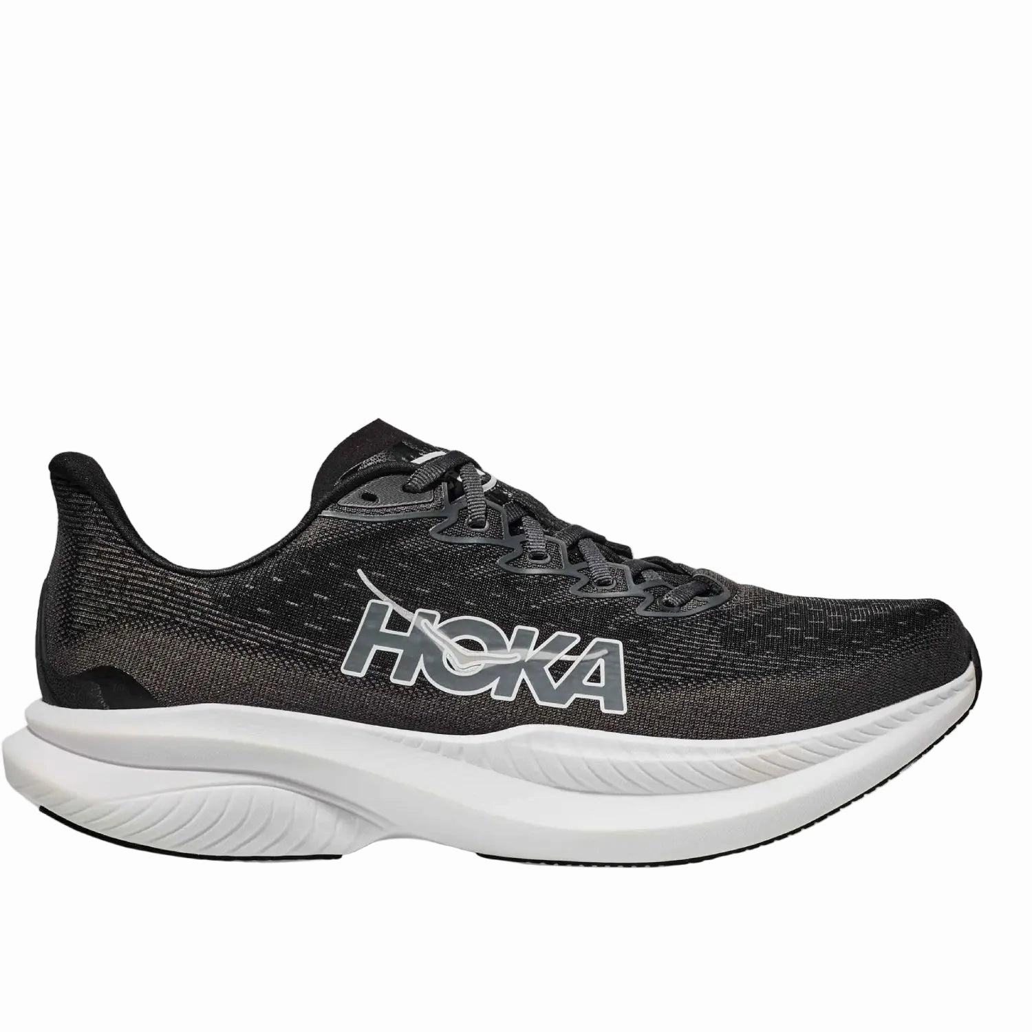Casual Comfortable Hoka Mach 6 Women Cushioned Runing Shoes, Black/White